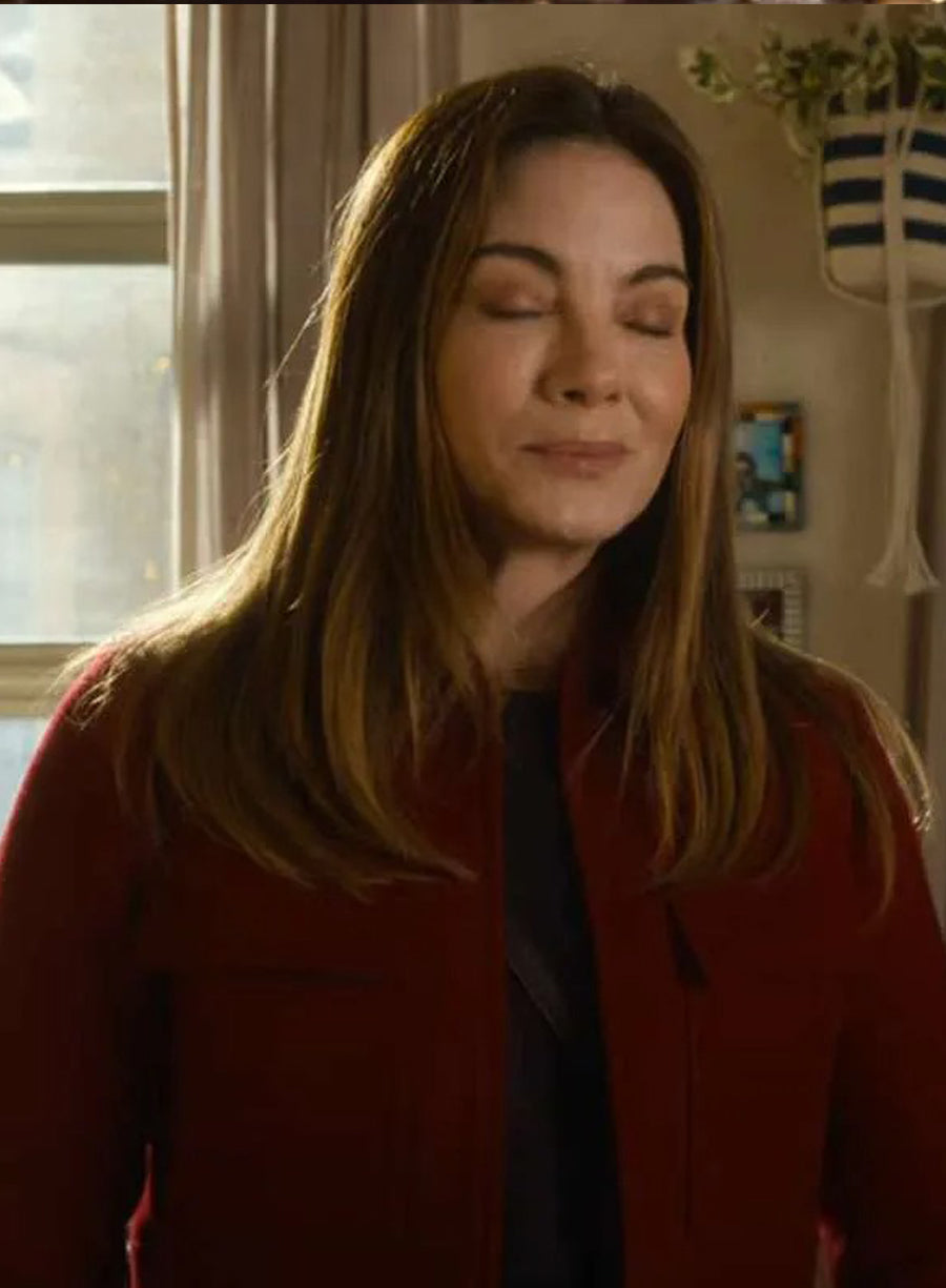 Harpoon Jessica Morgan Inspired Red Leather Jacket - The Family Plan 2 Style