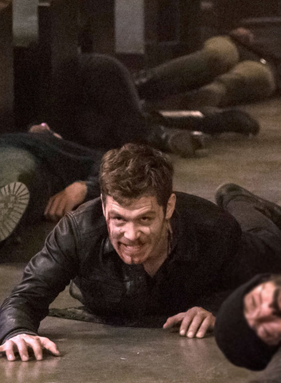 Harpoon Niklaus Mikaelson Inspired Black Leather Jacket - The Originals S02 Style