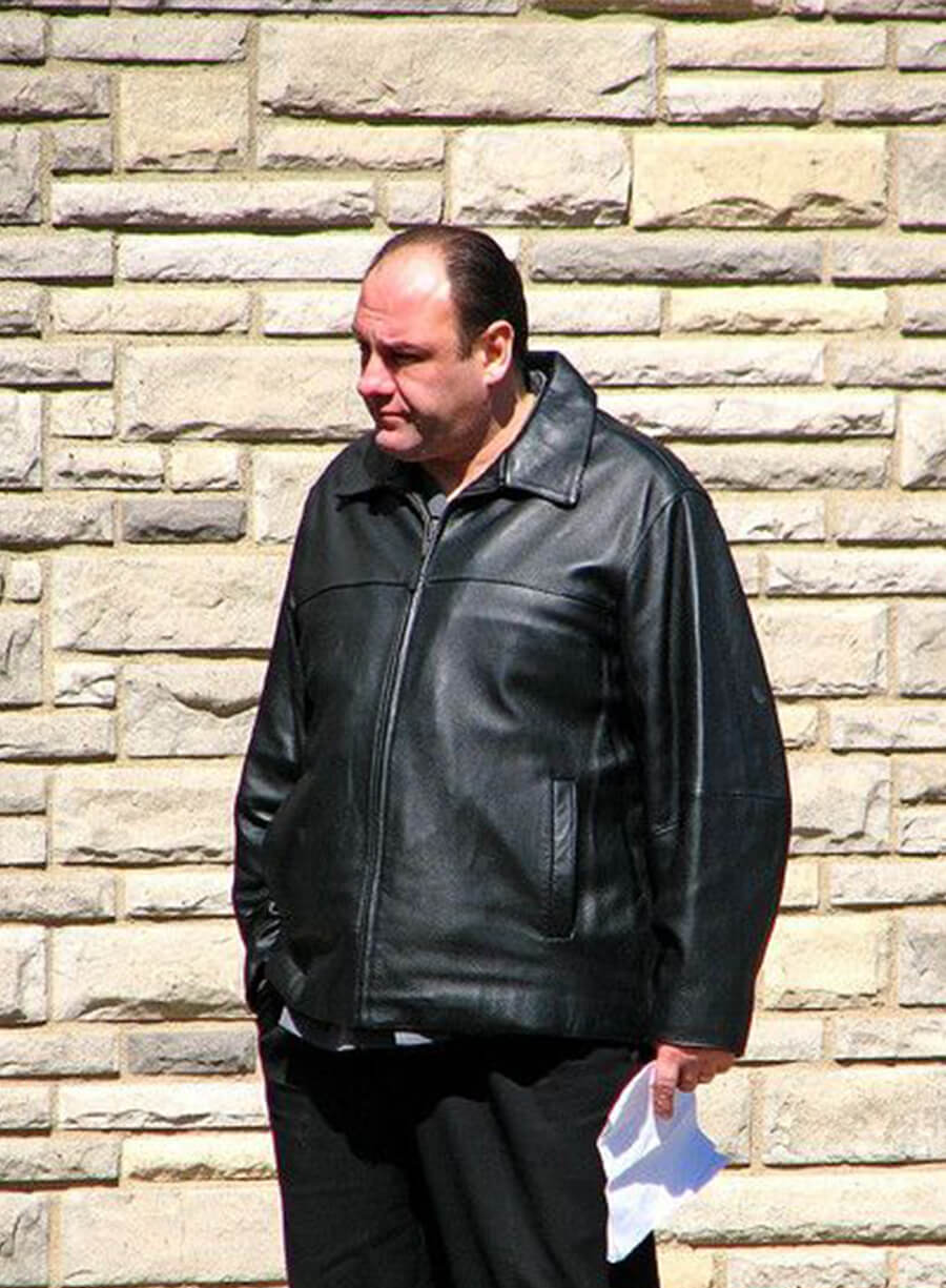 Harpoon Tony Soprano Inspired Black Real Leather Leather Jacket - The Sopranos Style