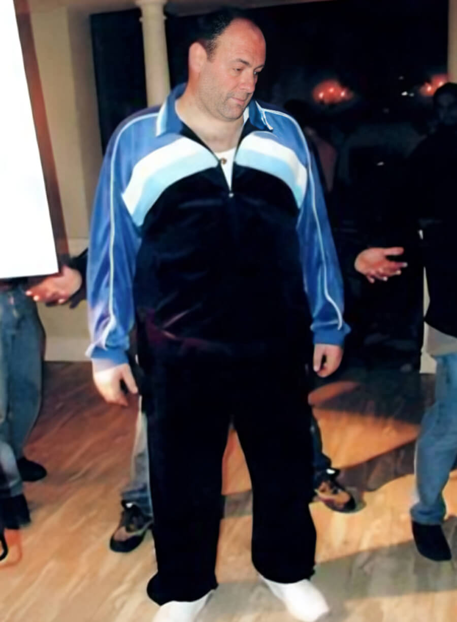 Harpoon Tony Sopranos Inspired Black Velvet Leather Jacket - The Sopranos Style