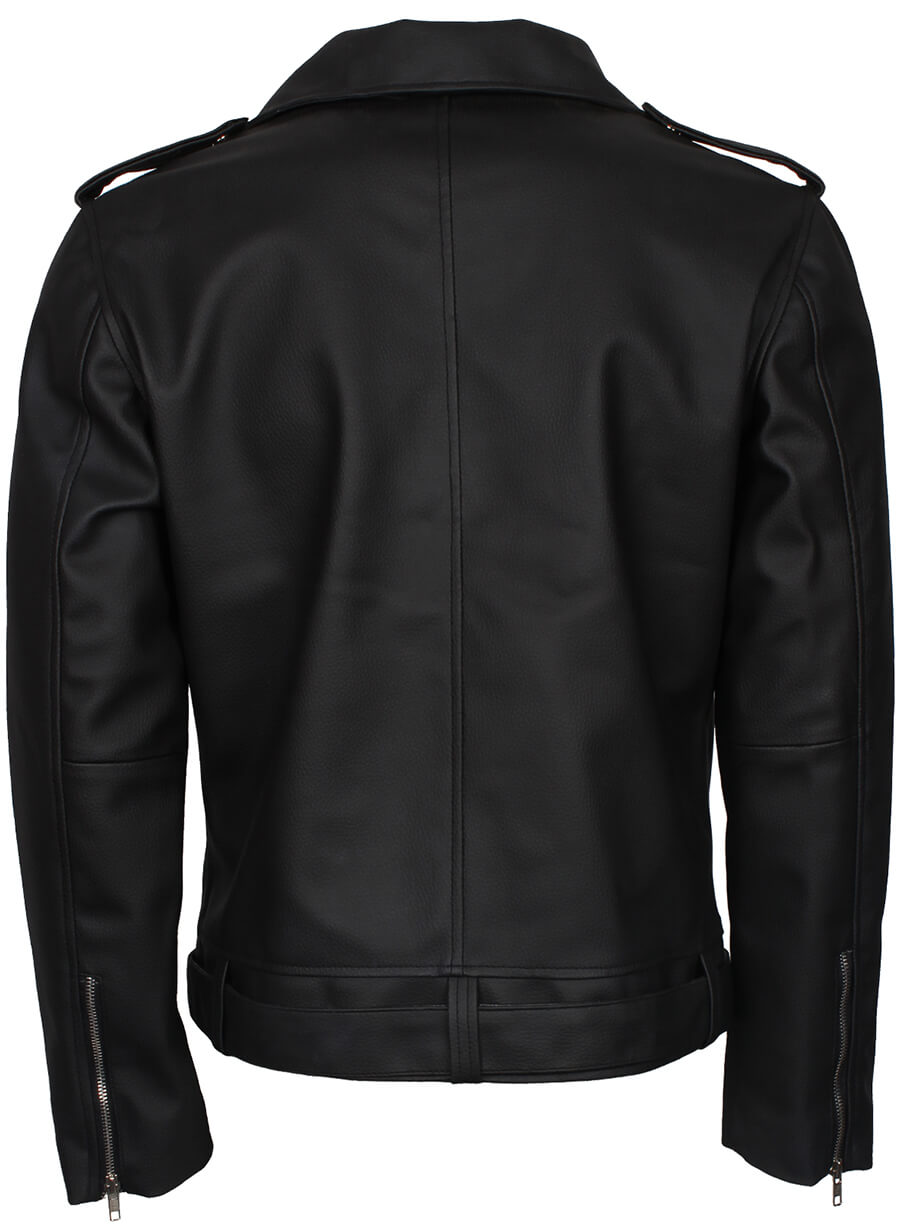 Harpoon The Walking Dead Negan Inspired Black Biker Jacket