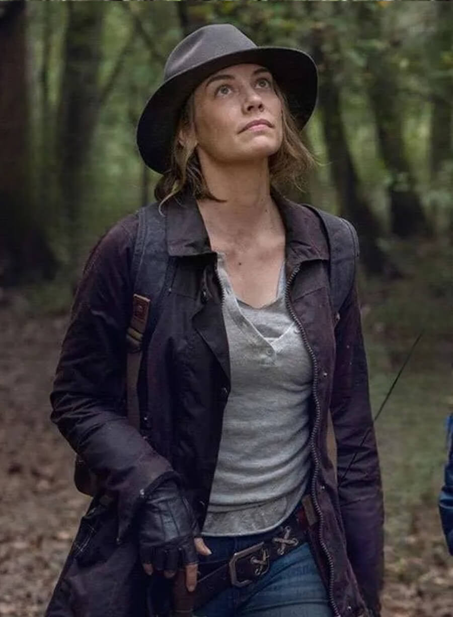 Harpoon Maggie Rhee Inspired Brown Cotton Jacket - The Walking Dead Series Style