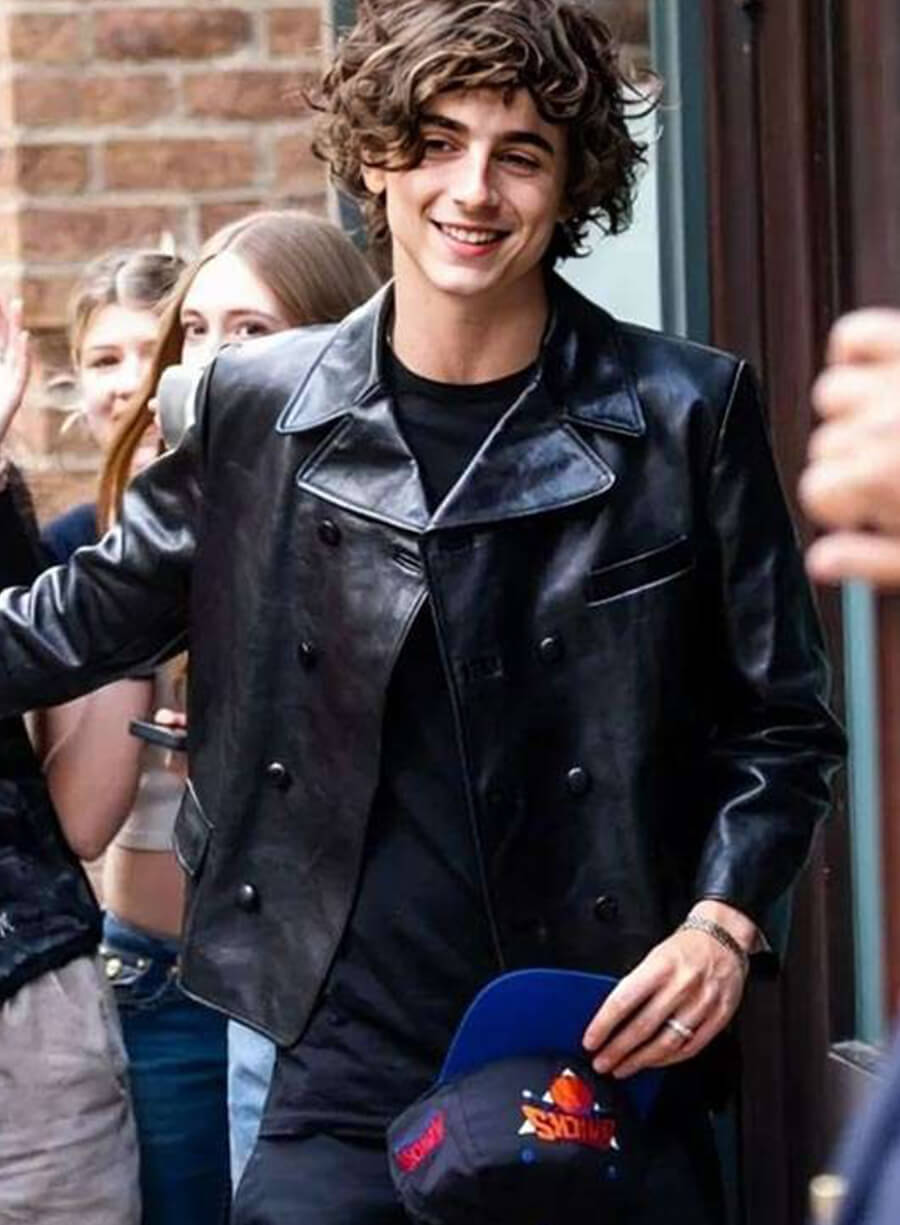 Harpoon Timothee Chalamet NYC Inspired Black Leather Jacket