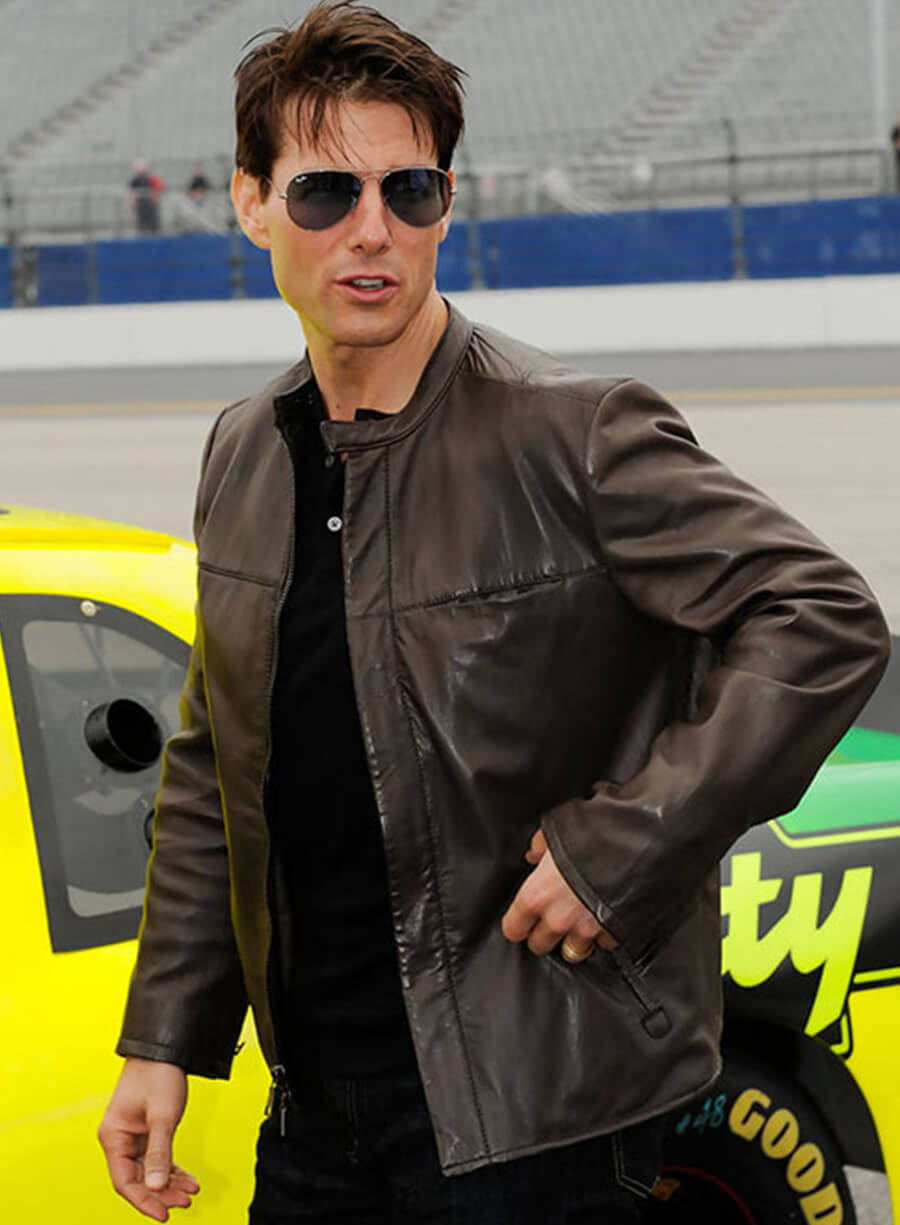 Harpoon Tom Cruise Inspired Brown Real Leather Leather Jacket