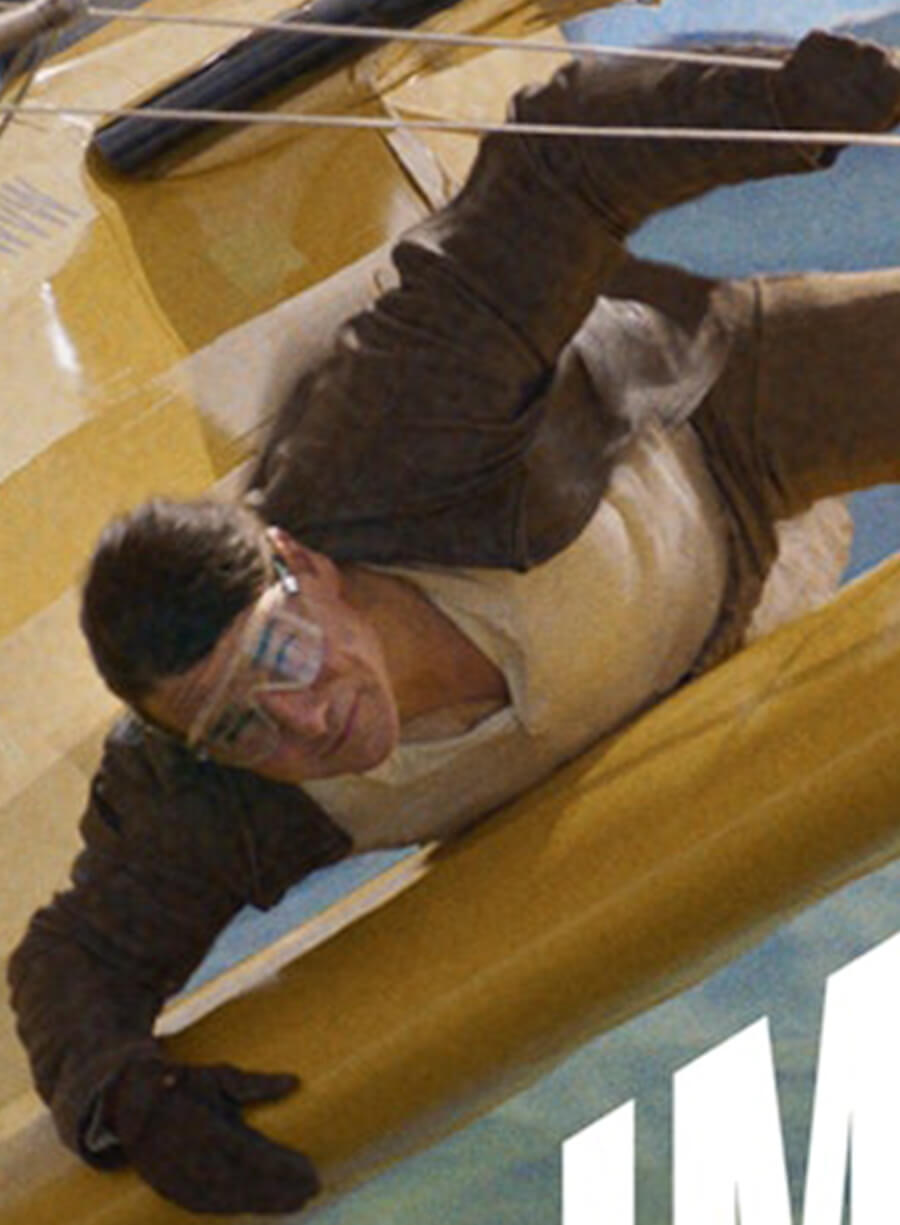 Harpoon Ethan Hunt Inspired Brown Leather Jacket - Mission: Impossible - The Final Reckoning 2025 Style