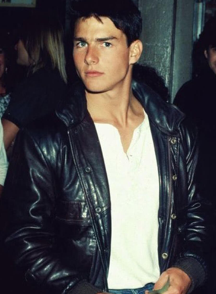 Harpoon Tom Cruise Party At Rox Club Inspired Black Leather Jacket