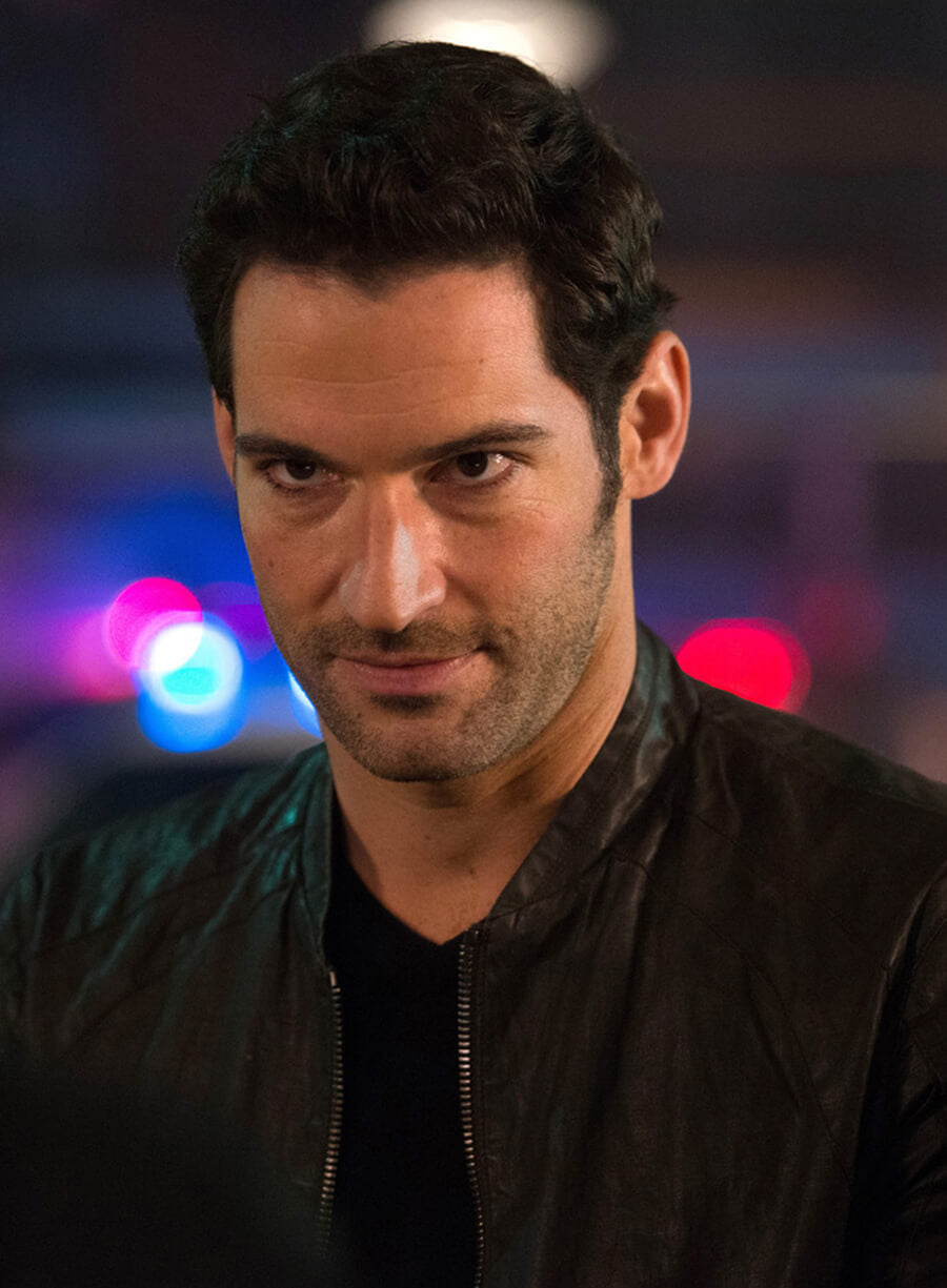 Harpoon Lucifer Morningstar Inspired Black Leather Jacket - Lucifer S01 Style
