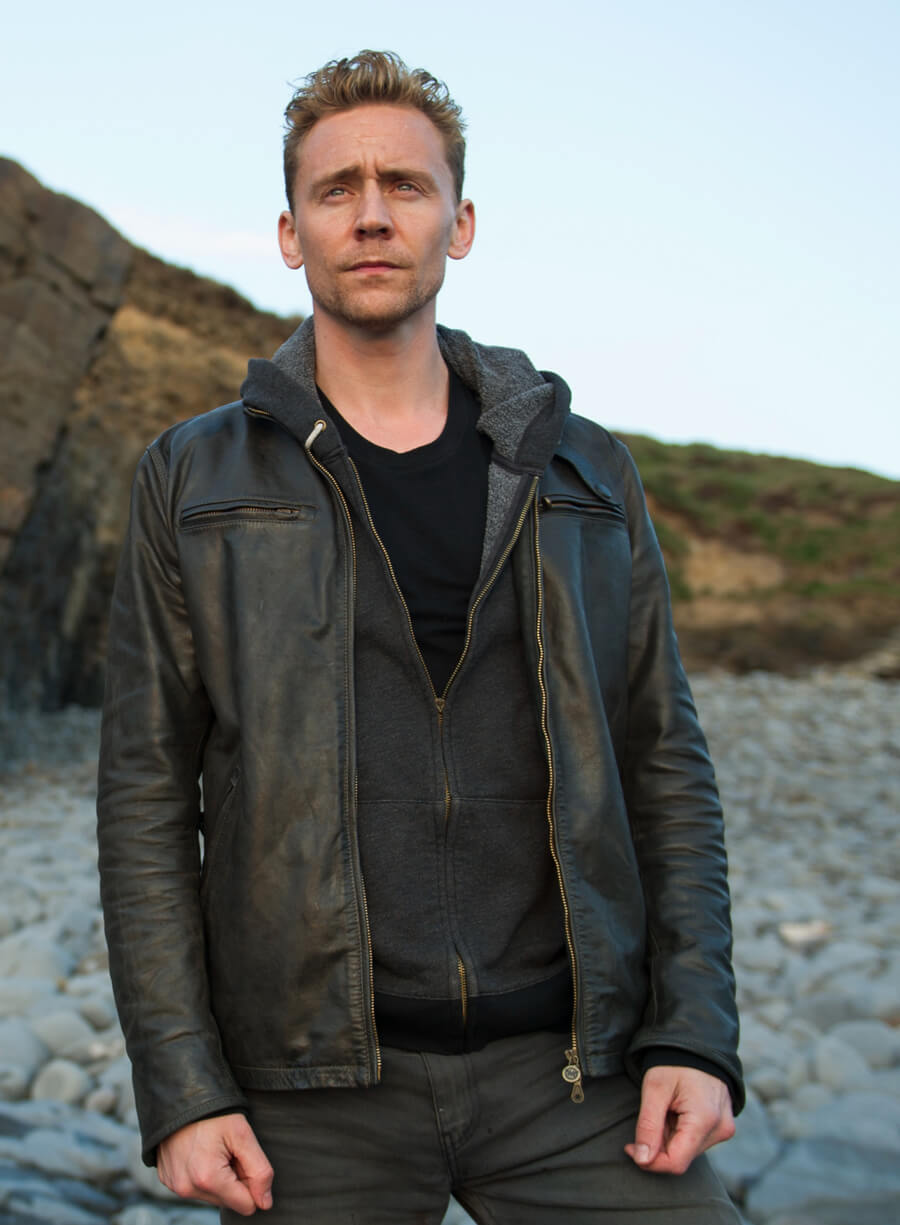 Harpoon Jonathan Pine Inspired Black Biker Jacket - The Night Manager Style