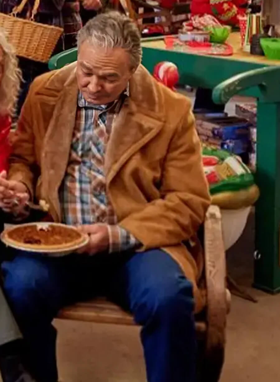 Harpoon Tom Young Inspired Brown Leather Jacket - We Wish You a Married Christmas Style