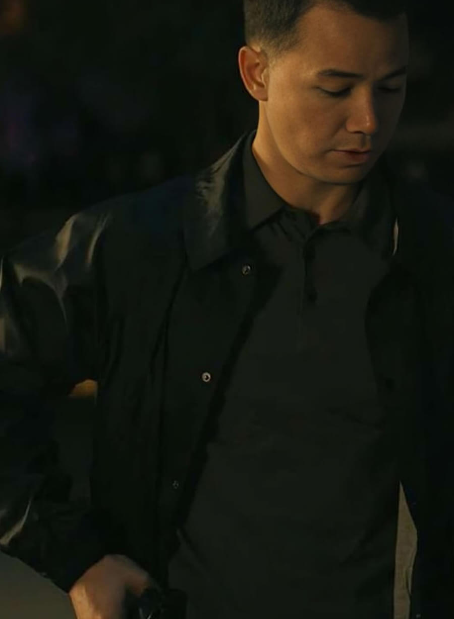 Harpoon Tony Swan Inspired Black Cotton Jacket - Reacher S02 Style
