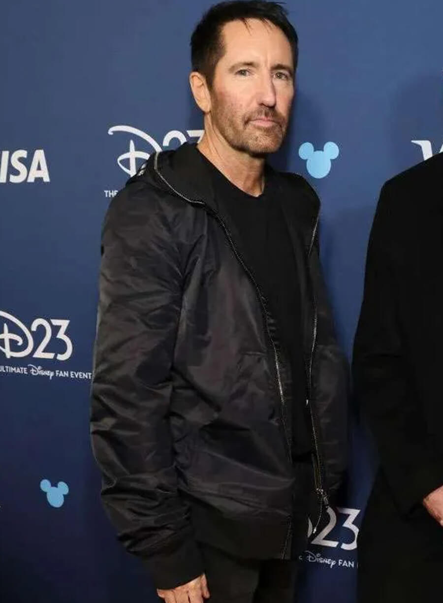 Harpoon Trent Reznor Inspired Black Hooded Jacket - Tron Ares 2025 Style