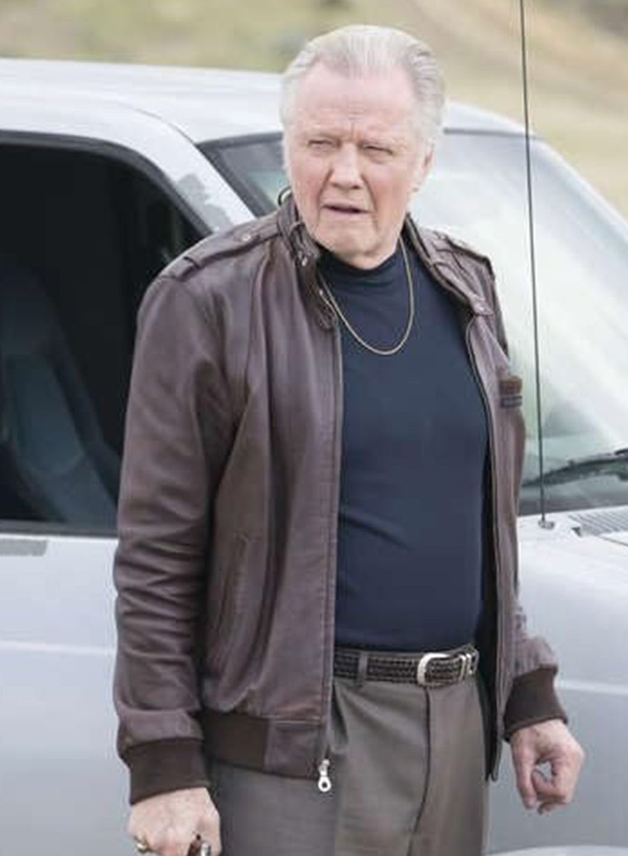 Harpoon Ray Donovan Inspired Brown Real Leather Leather Jacket - Mickey Donovan Style