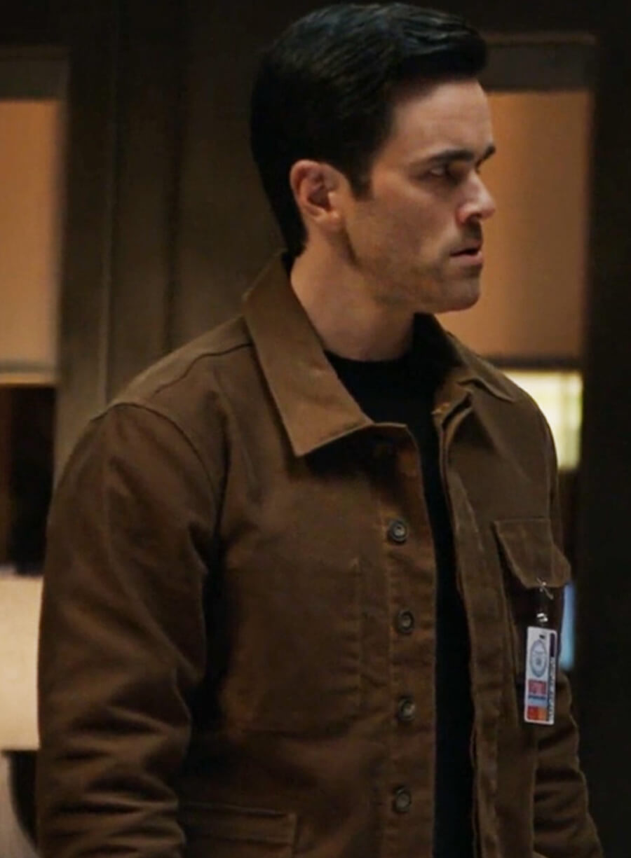 Harpoon Ryan-James Hatanaka Inspired Brown Cotton Fabric Cotton Jacket - Criminal Minds Tv Series Style