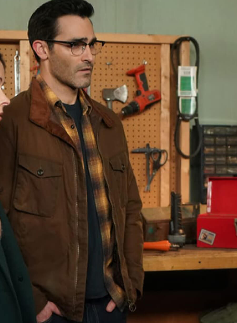 Harpoon Clark Kent Inspired Brown Leather Jacket - Superman & Lois Style