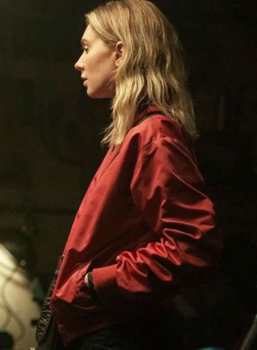 Harpoon Ray Donovan Inspired Red Satin Fabric Bomber Jacket - Night Always Comes 2025 Style