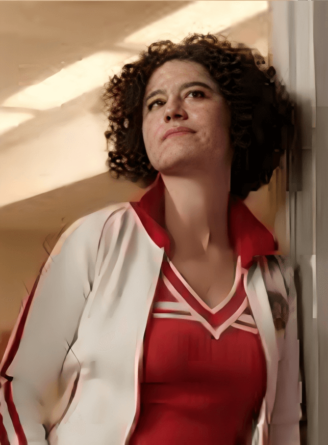 Harpoon Martina Castro Inspired White and Red Leather Jacket - Ballard S01 Style