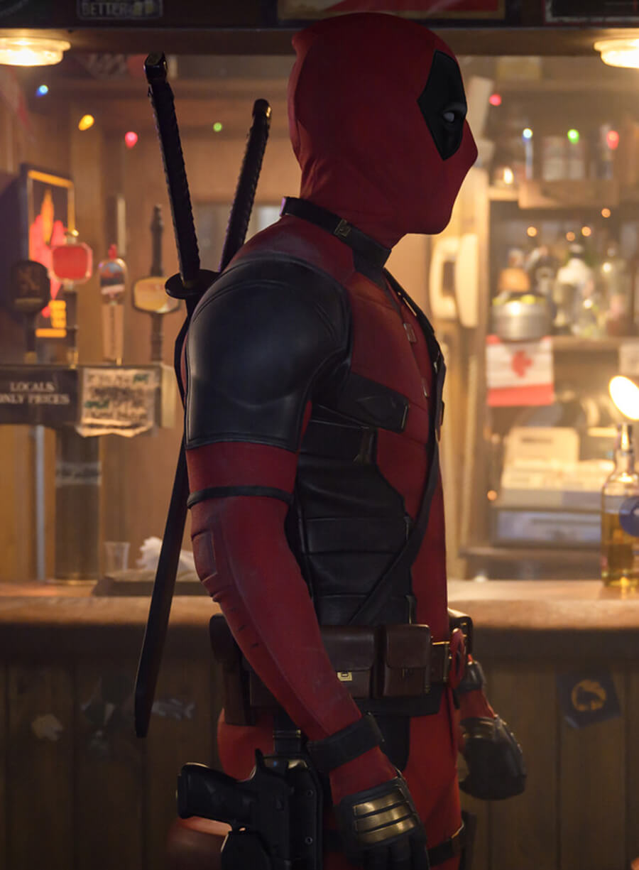 Harpoon Wade Wilson Inspired Red Real Leather Leather Jacket - Deadpool & Wolverine Style