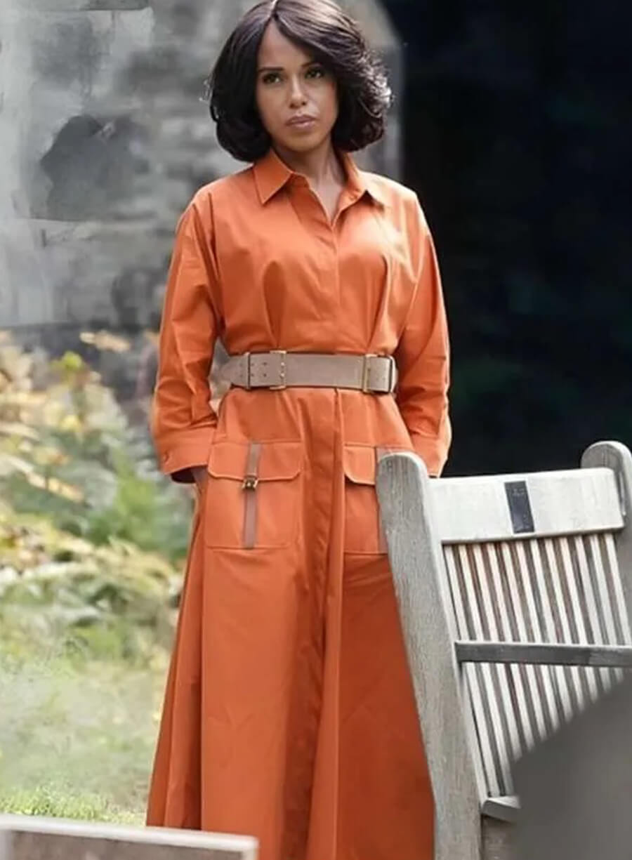 Harpoon Vera Draven Inspired Orange Coat - Wake Up Dead Man Style