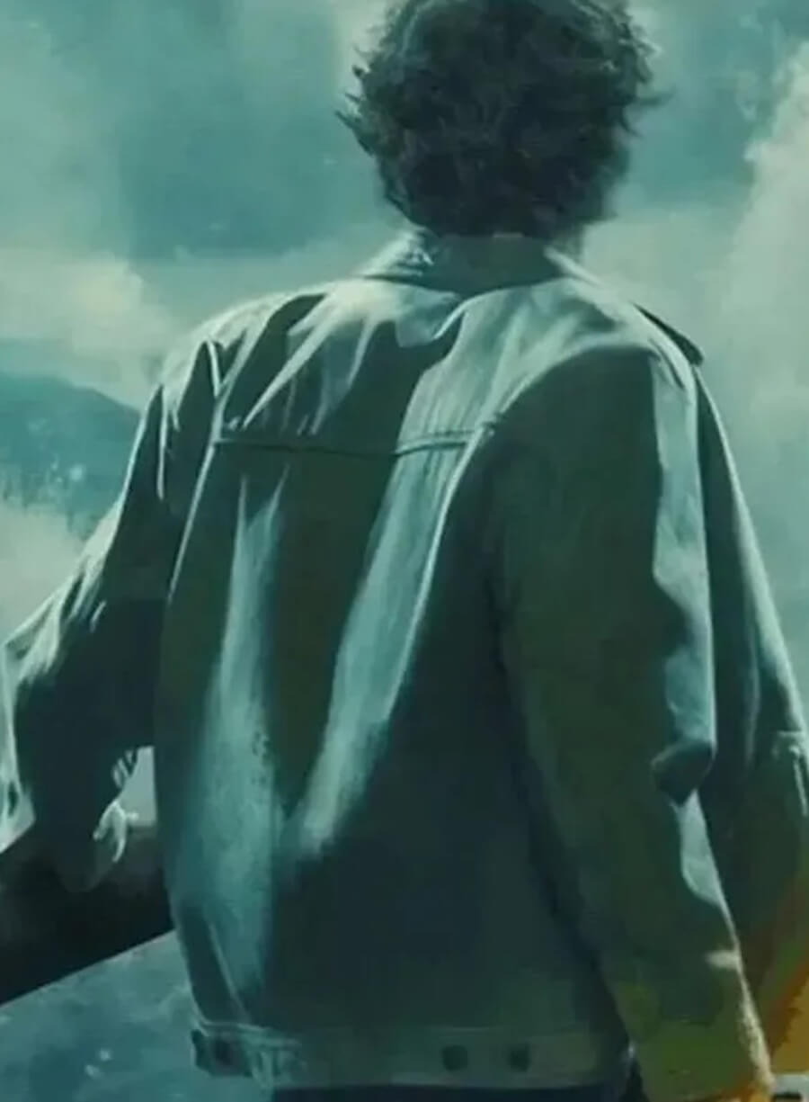 Harpoon Percy Jackson Inspired Green Leather Jacket - Percy Jackson and the Olympians S02 Style
