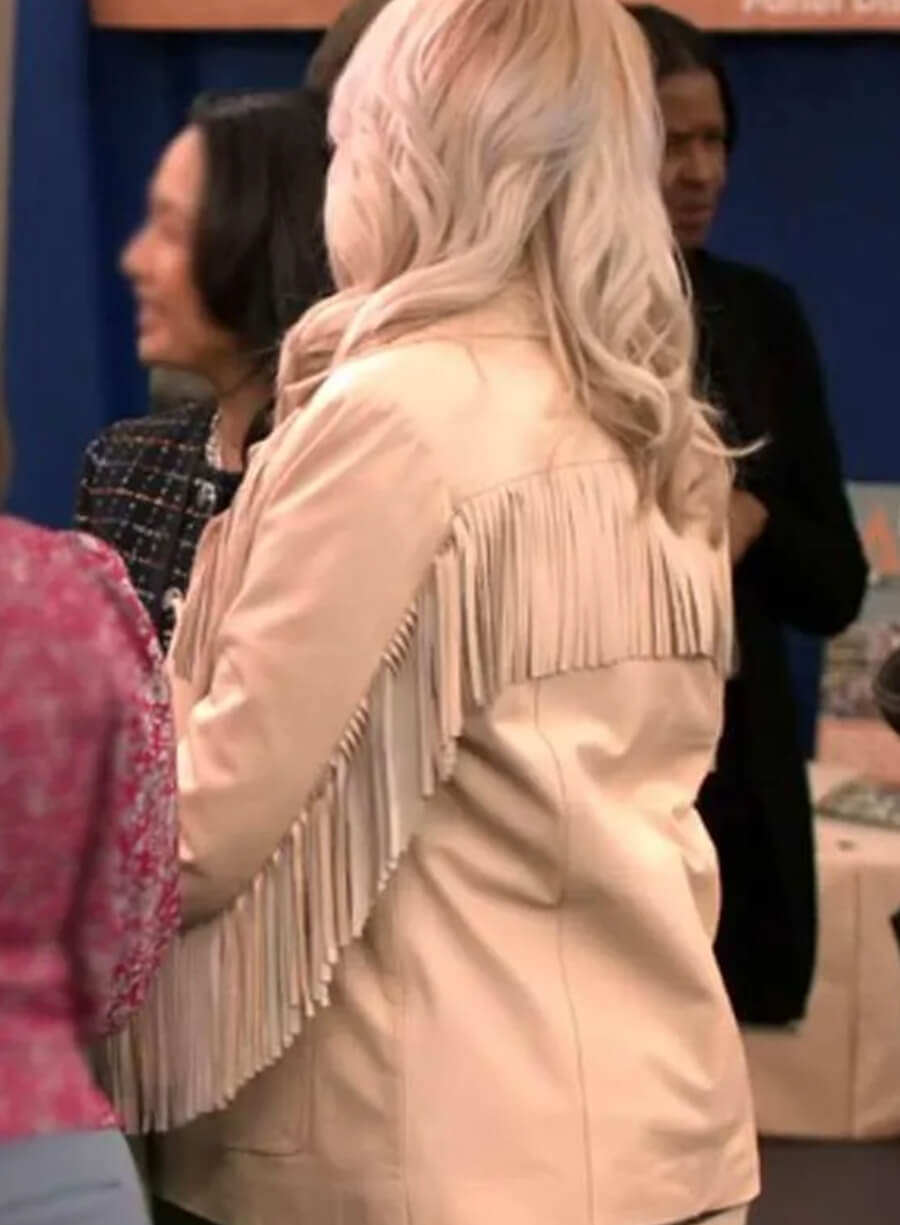 Harpoon Adele Inspired Beige Leather Jacket - Unstable Style