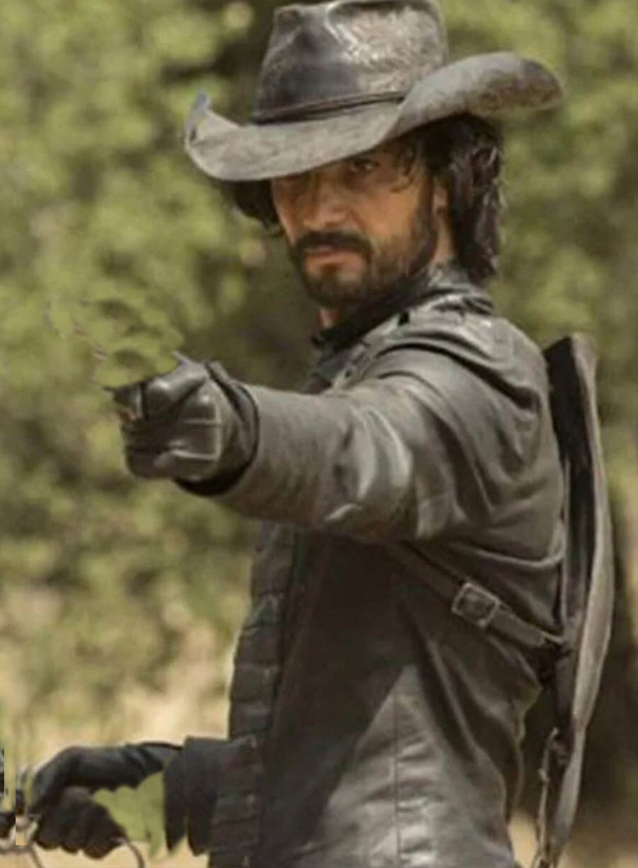 Harpoon Hector Escaton Inspired Black Leather Jacket - Westworld Tv Series Style