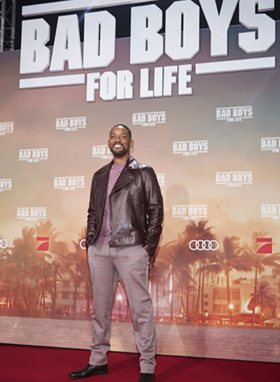 Harpoon Detective Mike Lowrey Inspired Maroon Real Leather Leather Jacket - Bad Boys Ride or Die Style