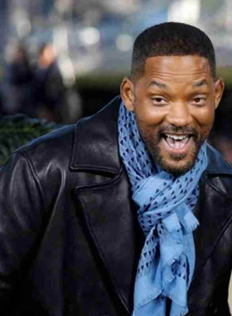 Harpoon Will Smith Bad Boys Ride Or Die Inspired Black Real Leather Leather Jacket