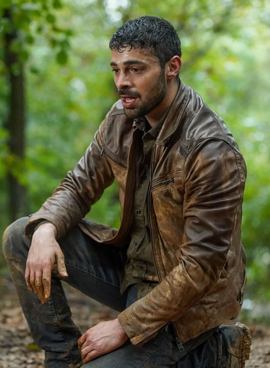 Harpoon Yaman Inspired Brown Real Leather Leather Jacket - Yabani Tv Series Style