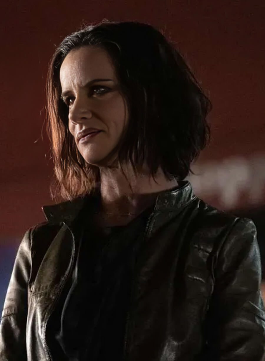 Harpoon Natalie Inspired Black Leather Jacket - Yellowjackets Style