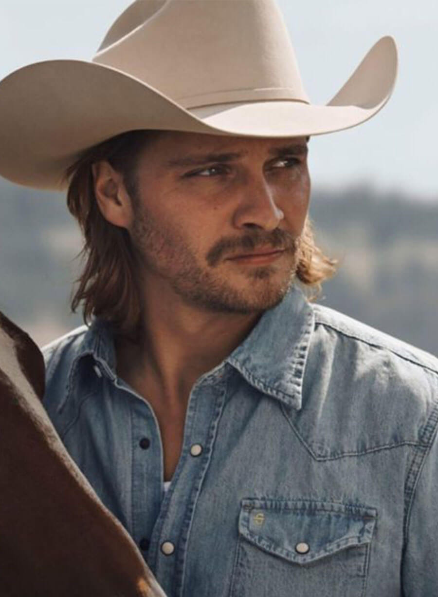Yellowstone Kayce Dutton Blue Denim Shirt