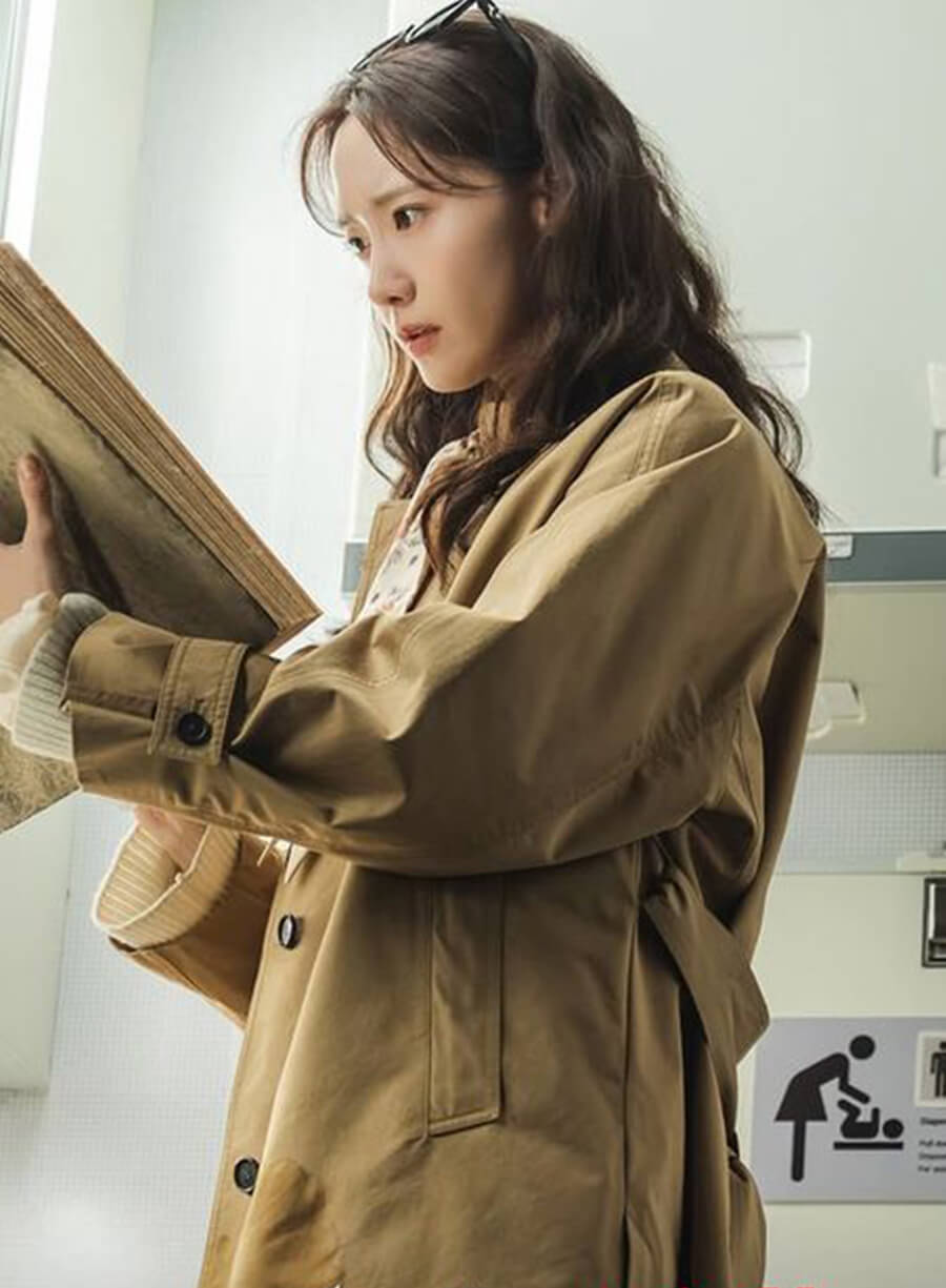 Harpoon Yeon Ji-Yeong Inspired Beige Fabric Coat - Bon App�tit Your Majesty Style