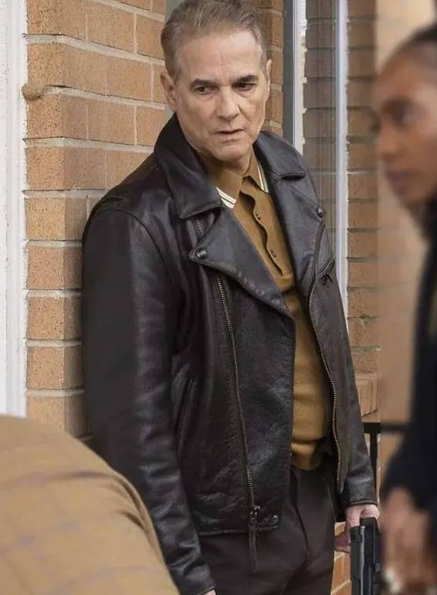 Harpoon Sheriff Caleb Roussard Inspired Black Leather Jacket - Will Trent S03 Style