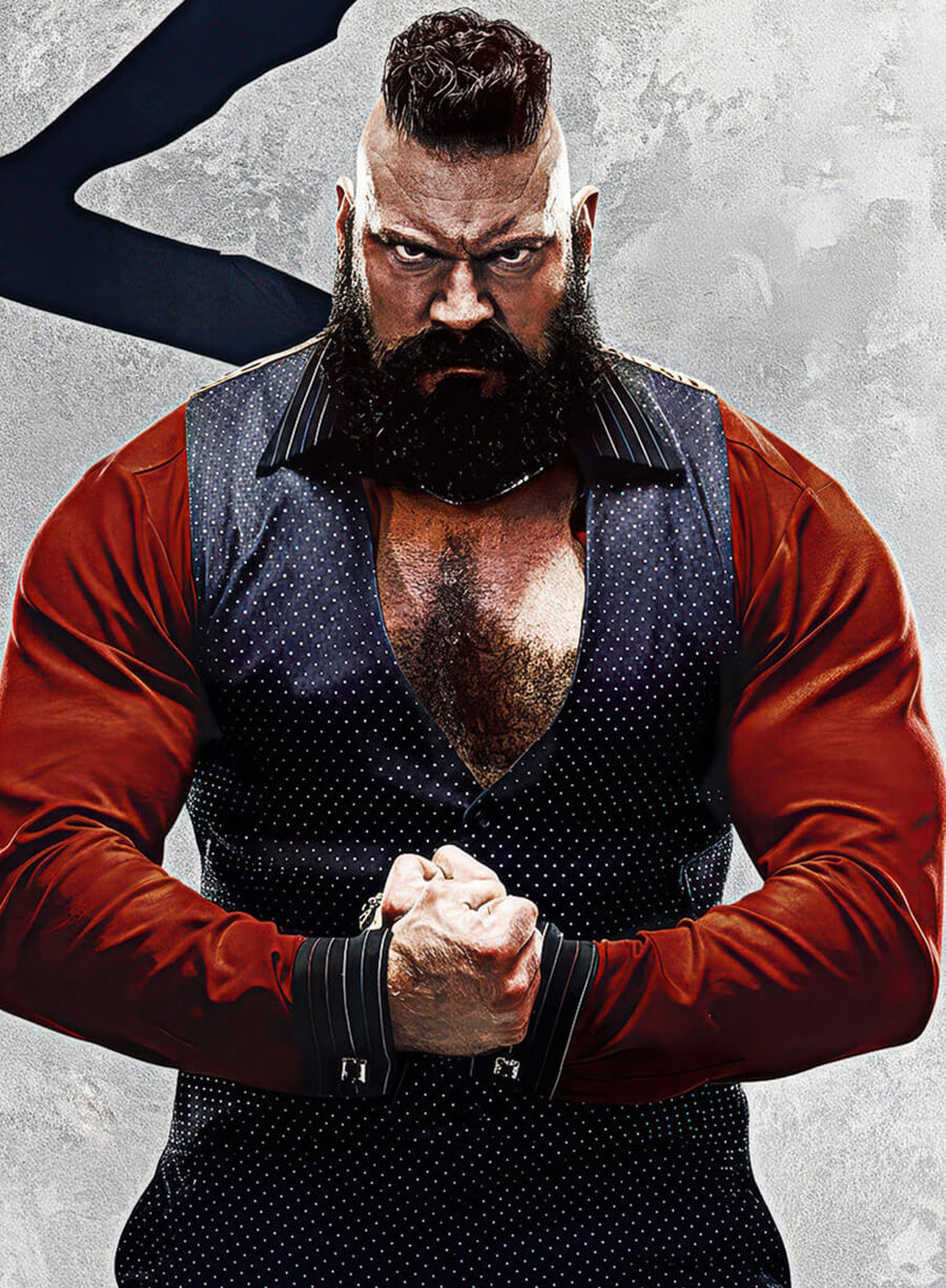Harpoon Zangief Inspired Black Leather Jacket - Street Figther 2026 Style