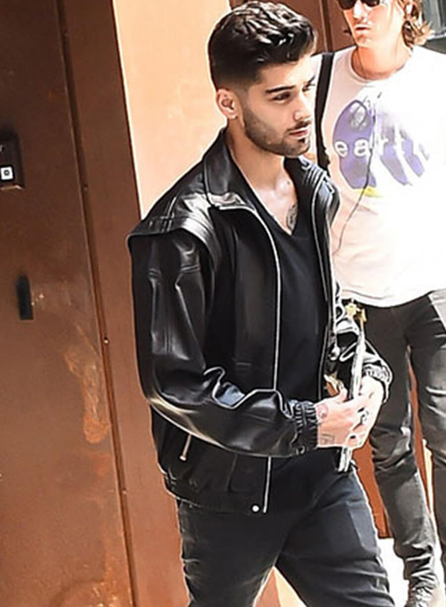 Harpoon Zayn Malik Inspired Black Leather Jacket