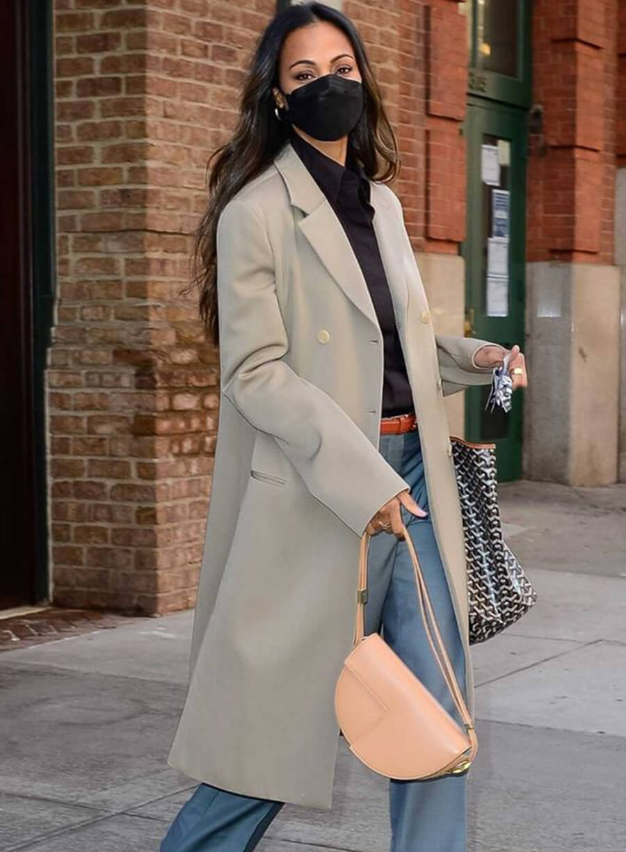 Harpoon Zoe Saldana Inspired Grey Coat