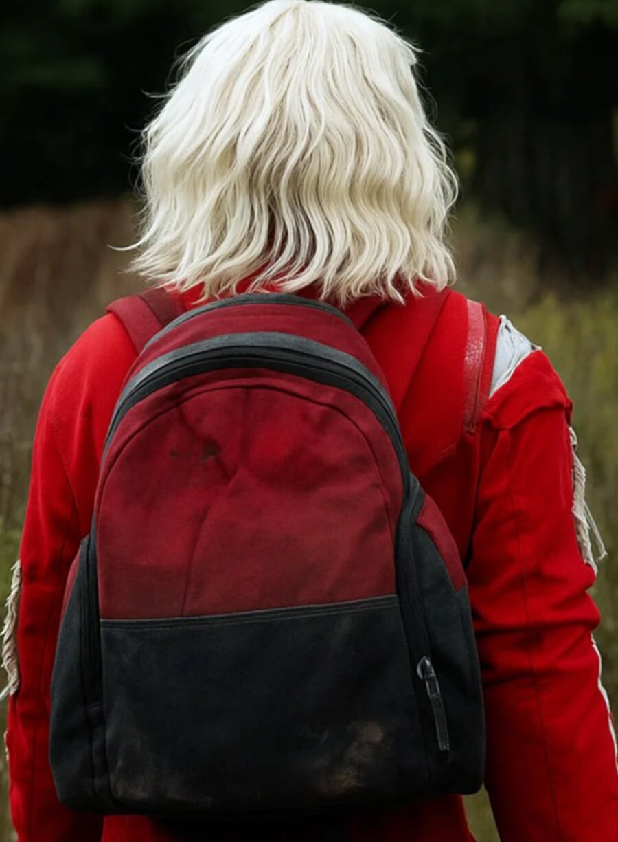 Harpoon Jimmy Ink Inspired Red Leather Jacket - 28 Years Later The Bone Temple Style