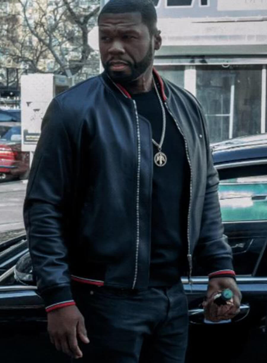 Harpoon Kanan Inspired Black Leather Jacket - Power Tv Series Style