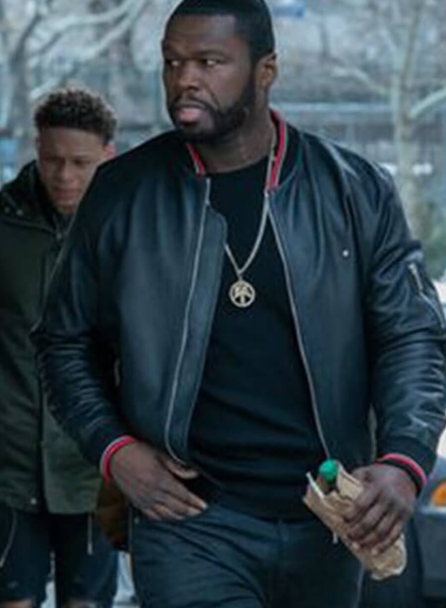 Harpoon Kanan Inspired Black Leather Jacket - Power Tv Series Style