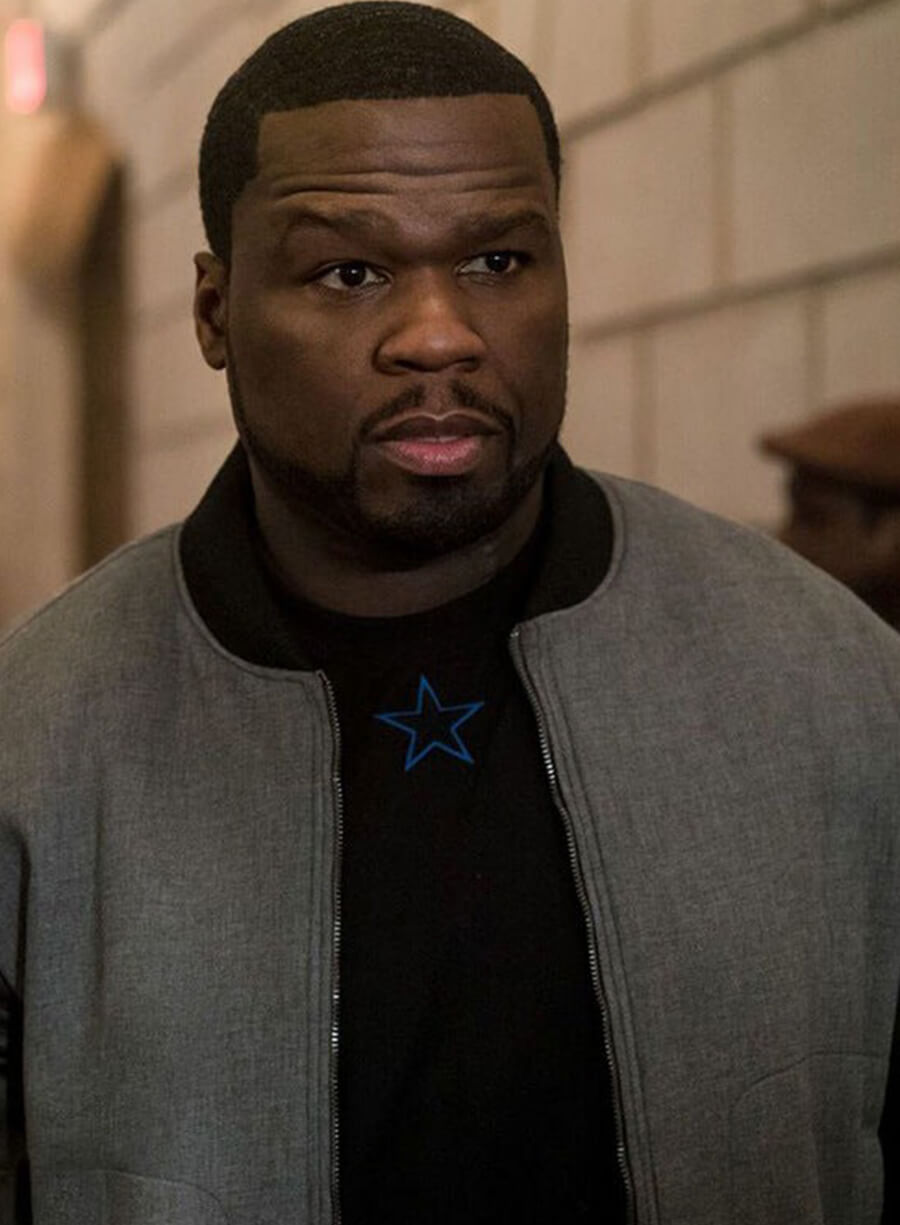 Harpoon Kanan Inspired Grey & Black Bomber Jacket - Power Tv Series Style