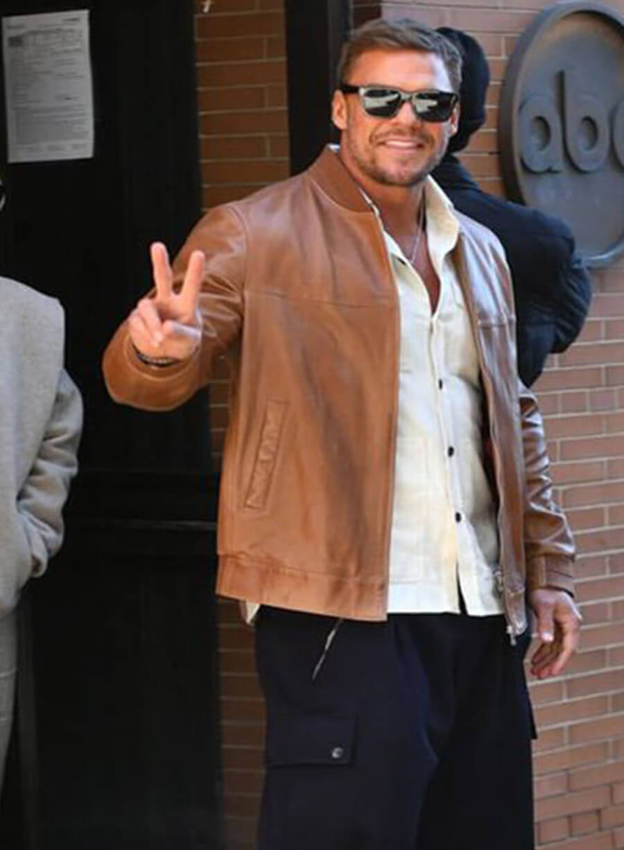 Harpoon Vance Inspired Brown Real Leather Leather Jacket - Ordinary Angels 2024 Style
