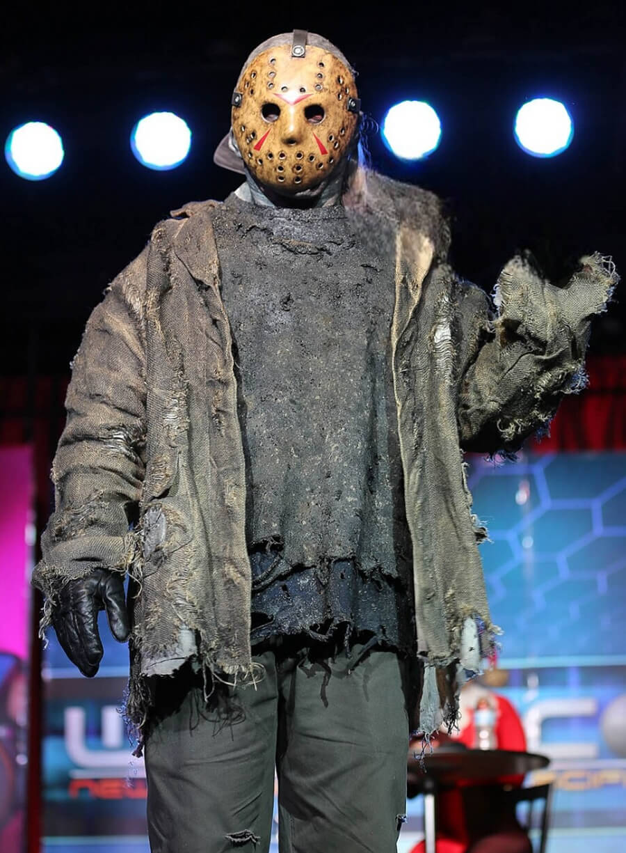 Harpoon Jason Voorhees Inspired Brown Fabric Leather Jacket - Friday the 13th: Blood Loss 2025 Style
