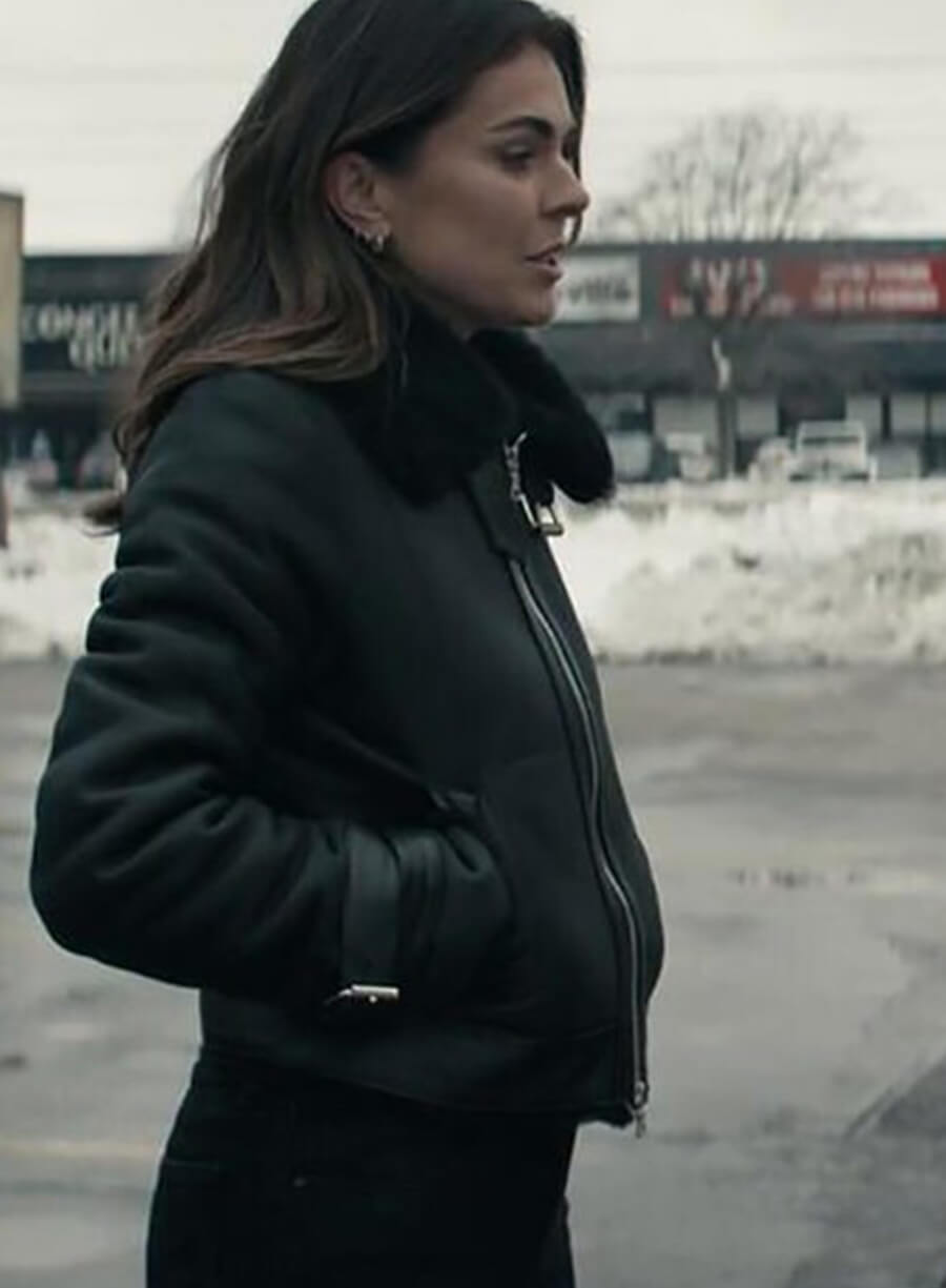 Harpoon Karla Dixon Inspired Black Leather Jacket - Reacher S02 Style