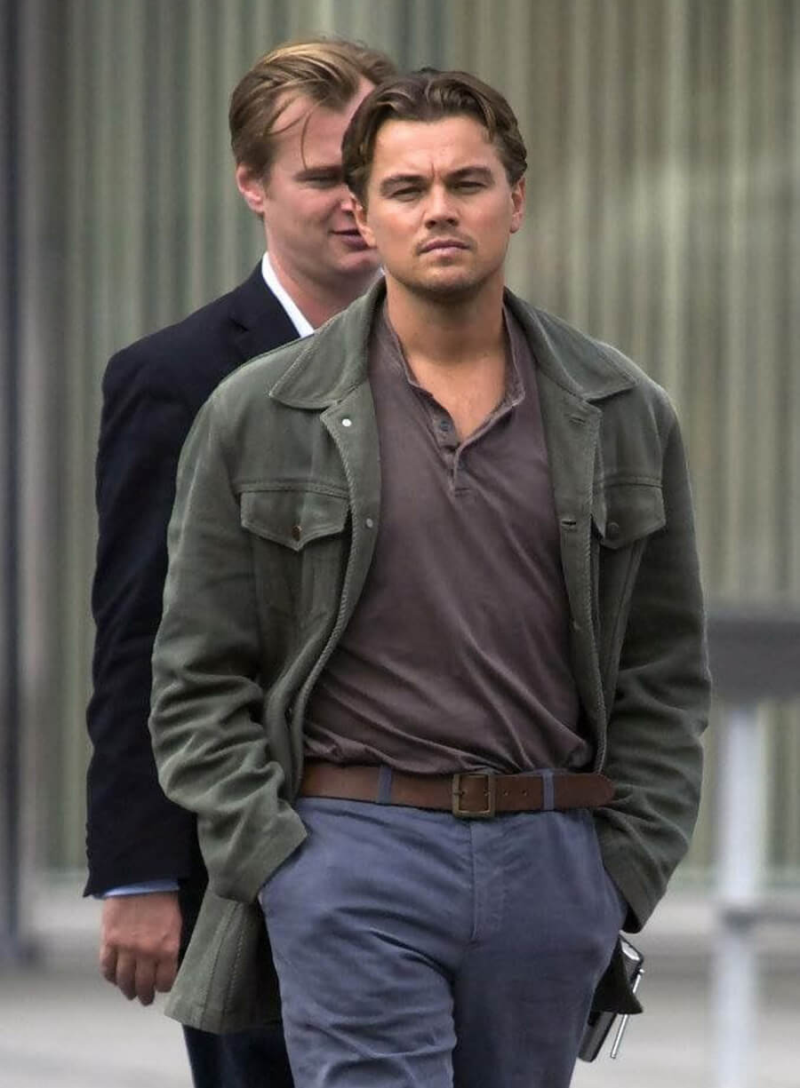 Harpoon Leonardo DiCaprio Inspired Green Cotton Jacket - Inception Style