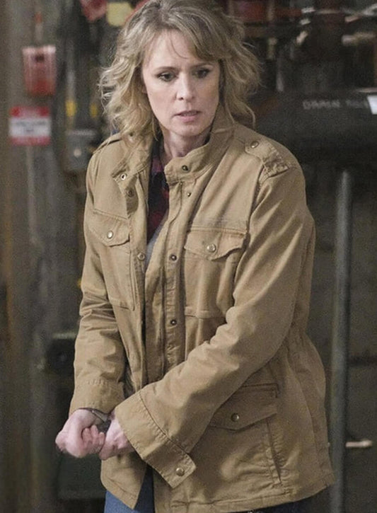 Harpoon Mary Winchester Inspired Brown Cotton Fabric Cotton Jacket - Supernatural Tv Series S12 Style