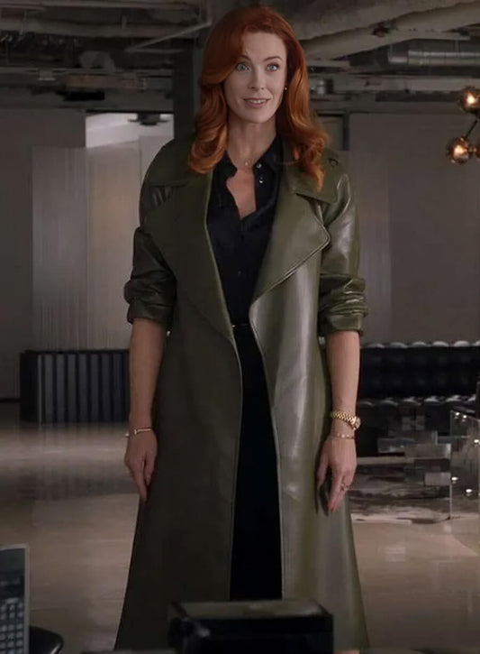 Harpoon Monica Stevens Inspired Green Coat - The Rookie S07 Style