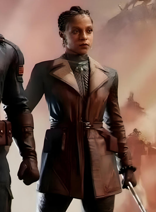 Harpoon Nanali Inspired Brown and Black Coat - Marvel 1943 Rise of Hydra Style