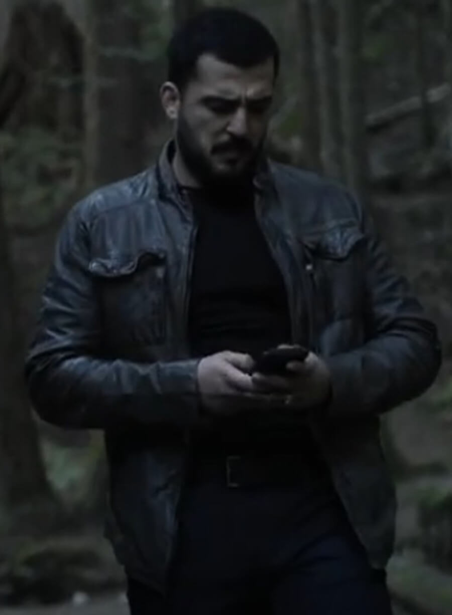 Harpoon Dale Inspired Black Leather Jacket - The Night Agent S01 Style