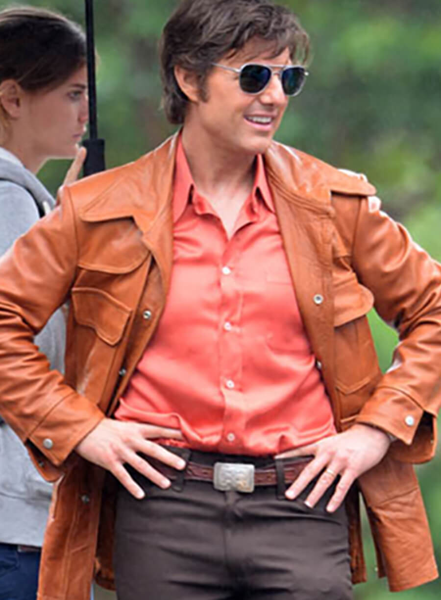 Harpoon Tom Cruise Inspired Brown Orignal Leather Leather Jacket - American Made Style