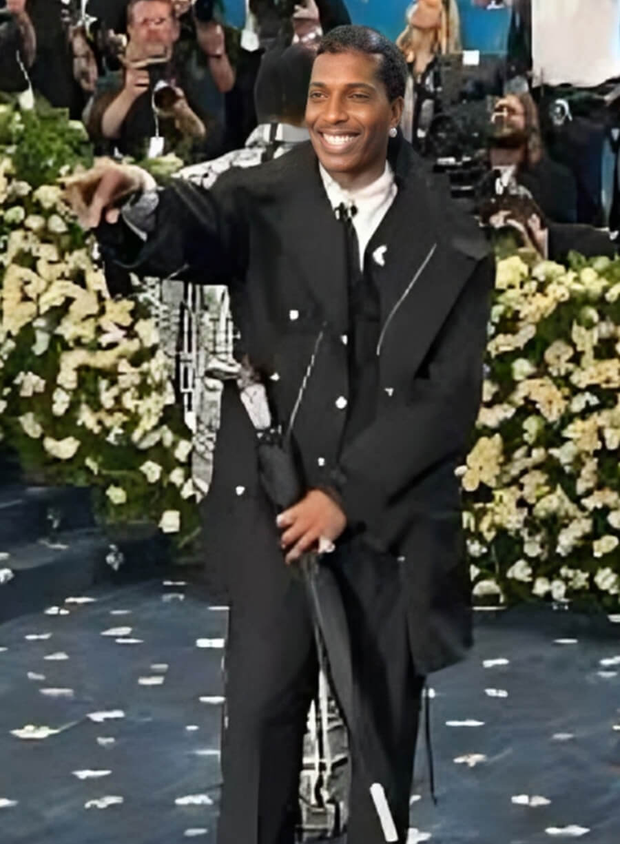 Harpoon A$AP Rocky Inspired Black Cotton Fabric Cotton Jacket - Met Gala 2025 Style