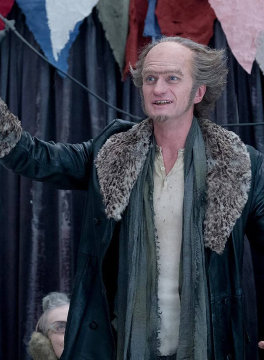Harpoon Count Olaf Inspired Black Coat - A Series Of Unfortunate Events Style